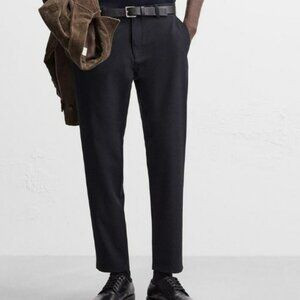 Zara TEXTURED STRETCH CHINO PANTS